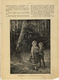 Hänsel und Gretel allein im Wald