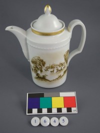Kaffeekanne Form 1800 "schloss Corvey" Mit Dekor Ws 1176