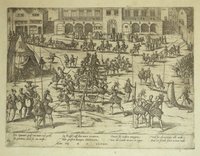 Turnier der Spanier in Brüssel 1569 (Hogenberg)