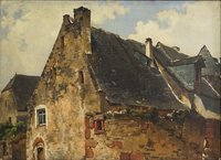 De Leuw, Friedrich August "Altes Gemäuer (Altes Haus in Gräfrath)"