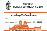 Festkarte Neuss 1972 (passiv)