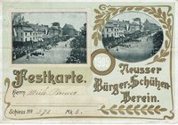 Festkarte Neuss 1905