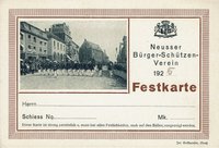 Festkarte Neuss 1925