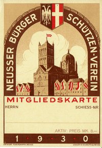 Festkarte Neuss 1930