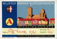 Festkarte Neuss 1935