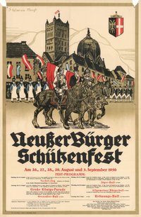 Festplakat Schützenfest Neuss 1950
