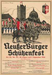 Festplakat Schützenfest Neuss 1956
