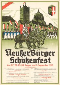 Festplakat Schützenfest Neuss 1960 (Aktive)