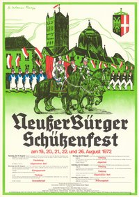 Festplakat Neusser Schützenfest von 1972
