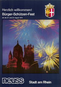 Werbeplakat Schützenfest Neuss 1974