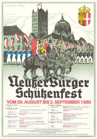 Festplakat Schützenfest Neuss 1980