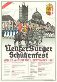 Festplakat Schützenfest Neuss 1981 (Aktive)