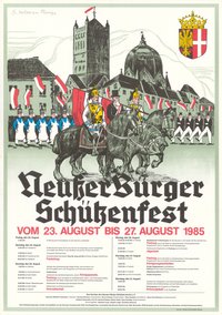 Festplakat Schützenfest Neuss 1985