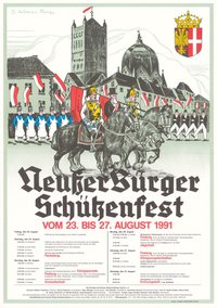 Festplakat Schützenfest Neuss 1991