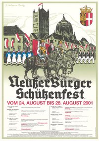Festplakat Schützenfest Neuss 2001