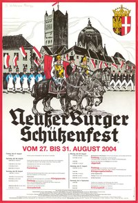 Festplakat Schützenfest Neuss 2004 (Sponsoren)