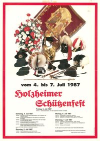 Festplakat Schützenfest Neuss-Holzheim 1987