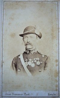 Jägerkorps: Schützenkönig, Oberst und Major um 1880