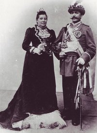 Neusser Schützenlust, Schützenkönigspaar Peter und Elisabeth Gallas, 1901