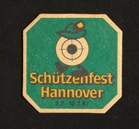 Bierdeckel "Schützenfest Hannover", 1987