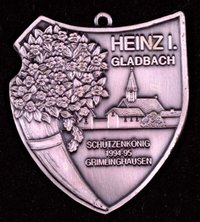 Orden Schützenkönig Neuss-Grimlinghausen 1994/95 Heinz Gladbach