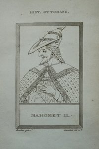 Porträtstich des Sultans Mahomet II./Mehmed II.