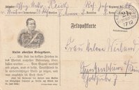 Korrespondenz des Leutnants Theodor Reich mit Helene Wieland Guntersblum