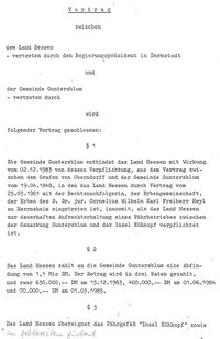 Verkauf Kühkopf Grundstücke 1986 - Kauf Fähre 1984