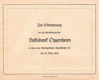 Übersiedlung der Volksbank Oppenheim 1952