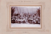 Jahrgangsfotos der Guntersblumer Schulklassen 1875 bis 1910