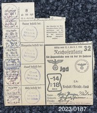 Reichsfettkarte Nr. 32 1942