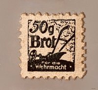 Lebensmittelmarke für 50g Brot für Wehrmachtsangehörige