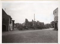 Fotografie der Römerplatzes nach der Bombardierung