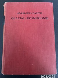 Buch Hörbiger Fauth "Glazial-Kosmogonie"
