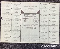 Reichsmilchkarte 11.03 - 07.04.1940