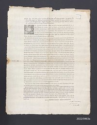 Proklamation zum Einmarsch ins Elsass, 1743