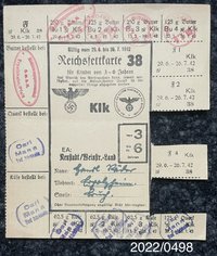 Reichsfettkarte Kinder Nr. 38 1942