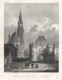 Kirche und Tor von Thann