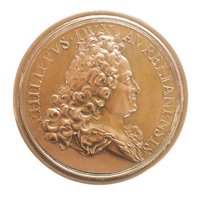 Medaille auf Philippe v. Orléans und Elisabeth Charlotte von der Pfalz