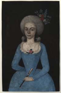Pastellbildnisse aus einer Familie Pasquay um 1765 - Ehefrau -