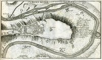 Plan der Festung Mont Royal