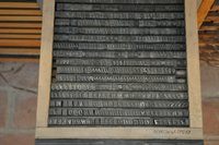 Steckschriftkästen mit unbekannten Schriftarten