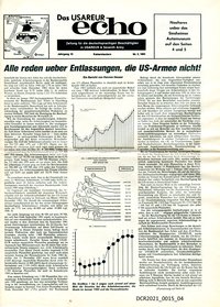 Zeitung, Das USAREUR Echo, Jg. 10, Nr. 15, 1983