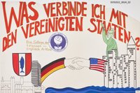 Plakat, Schüler & Jugend Wettbewerb, Rheinland-Pfälzer und US-Amerikaner, Was verbinde ich mit den Vereinigten Staaten?