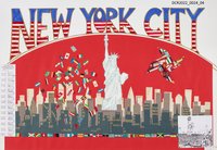 Plakat, Schüler & Jugend Wettbewerb, Rheinland-Pfälzer und US-Amerikaner, New York City