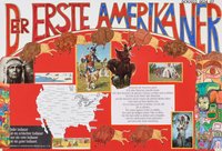 Plakat, Schüler & Jugend Wettbewerb, Rheinland-Pfälzer und US-Amerikaner, Der erste Amerikaner