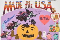 Plakat, Schüler & Jugend Wettbewerb, Rheinland-Pfälzer und US-Amerikaner, Made in the USA