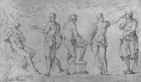 Antike Szene (Fünf Figuren)
