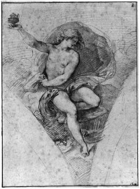 Ganymed (Studie zum Fresko im Palazzo del Sodalizio die Piceni)
