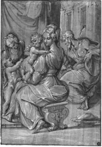 Heilige Familie mit Elisabeth und Johannes